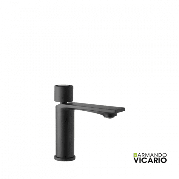 Μπαταρια Νιπτηρα Με Βαλβιδα Clic-Clac Halo Armando Vicario Black Matt - Image 1
