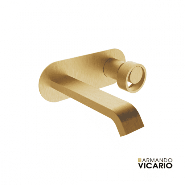 Μπαταρια Νιπτηρα Τοιχου Halo Armando Vicario Brushed Gold - Image 1