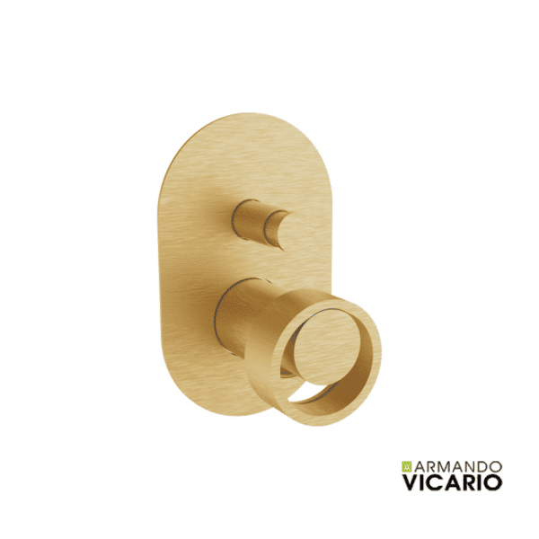 Μικτης Εντοιχισμου Με Εκτροπεα Halo Armando Vicario Brushed Gold - Image 1