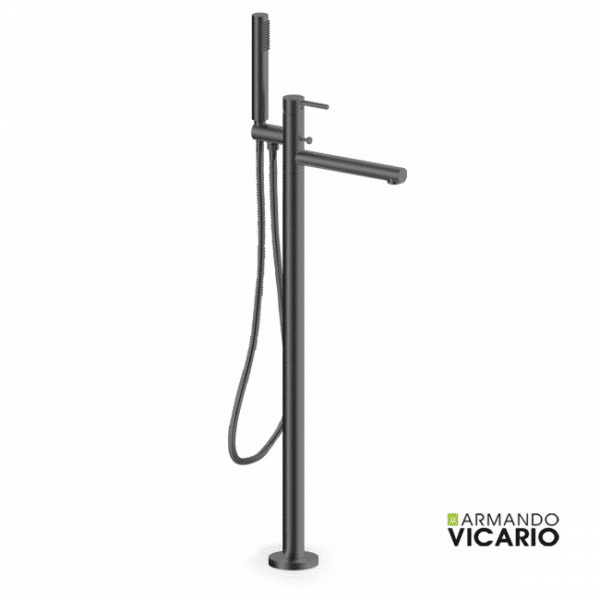 Μπαταρια Λουτρου Επιδαπεδια Cyrcus Armando Vicario Black Brushed - Image 1