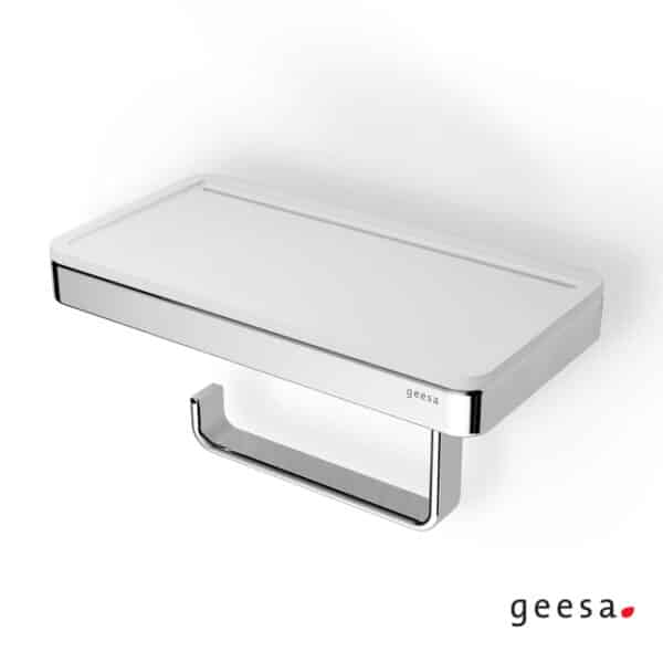Χαρτοθηκη Με Εταζερα 21x10,8 Εκ. Frame Geesa Chr/White Matt - Image 1