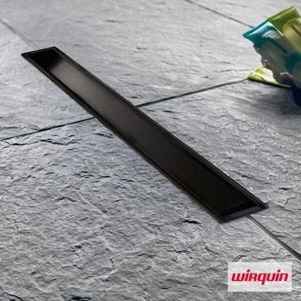 Καναλι Ντους Venisio Slim 50cm (30722864) Wirquin Black Matt - Image 1