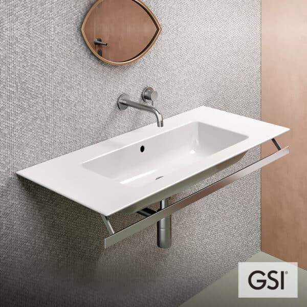 ΝΙΠΤΗΡΑΣ PURA 102x46 (1 οπή+2 προχ.) GSI WHITE - Image 1