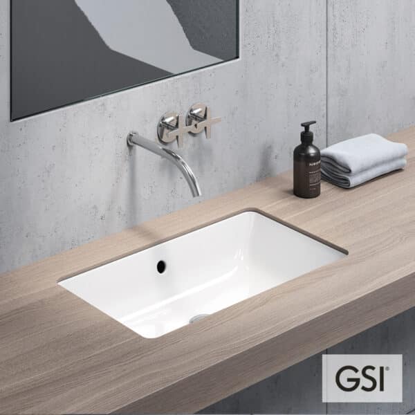 Νιπτηρας Kube 60x37 Υποενθετος (&fissk) Gsi White - Image 1
