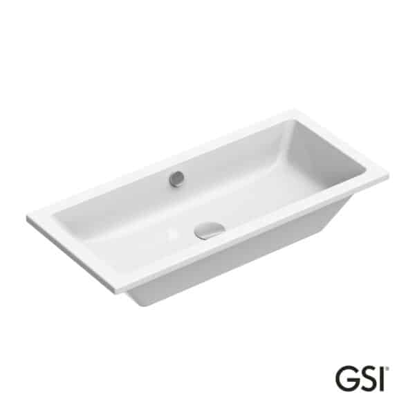 Νιπτηρας Kube 80x37 Υποενθετος (&fissk) Gsi White - Image 1