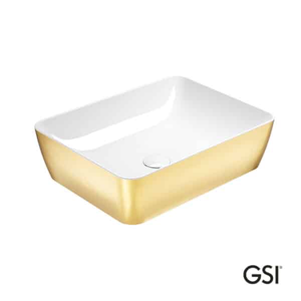Νιπτηρας Sand 50x38 Gsi Gold/White - Image 1