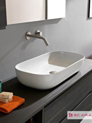 Νιπτηρας Glam 76x39 Scarabeo White