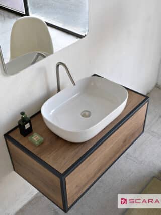 Νιπτηρας Glam 56x39 Scarabeo White