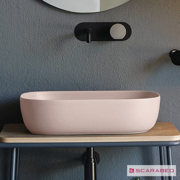 Νιπτηρας Glam 56x39 Scarabeo Antique Pink (Rosa) - Image 1