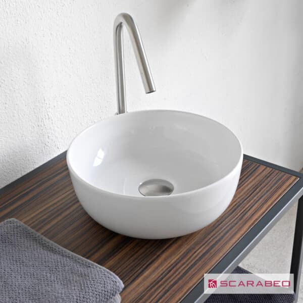 Νιπτηρας Glam Φ33 Scarabeo White - Image 1