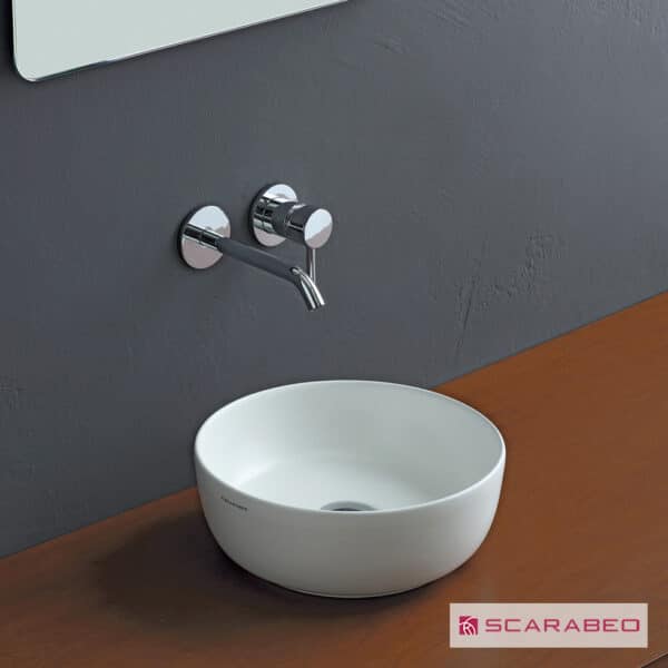 Νιπτηρας Glam Φ33 Scarabeo Pearl (White Matt) - Image 1