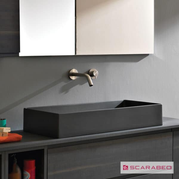 ΝΙΠΤΗΡΑΣ TEOREMA2.0 80x40 SCARABEO ARDESIA (BLACK MATT) - Image 1