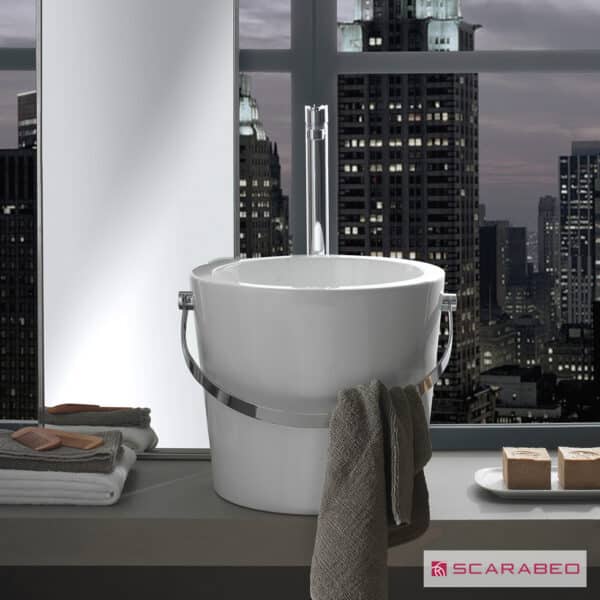 Νιπτηρας Bucket Φ40,5 Scarabeo White - Image 1