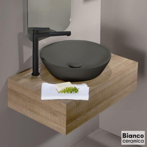 ΝΙΠΤΗΡΑΣ LUPO Φ45 BIANCO CERAMICA ANTHRACITE MATT - Image 1