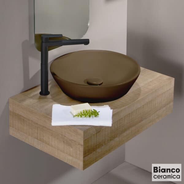 ΝΙΠΤΗΡΑΣ LUPO Φ45 BIANCO CERAMICA TAUPE MATT - Image 1