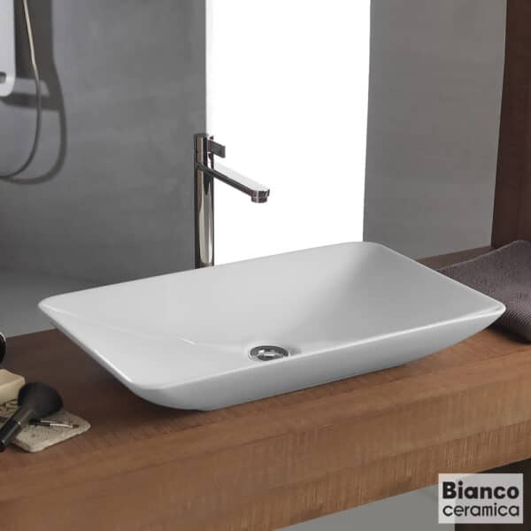 Νιπτηρας Rio 60x37,7 Bianco Ceramica White - Image 1