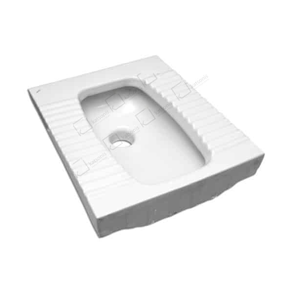 Λεκανη Επιδαπεδια (Τουρκικου Τυπου) 60x50 Serel White - Image 1