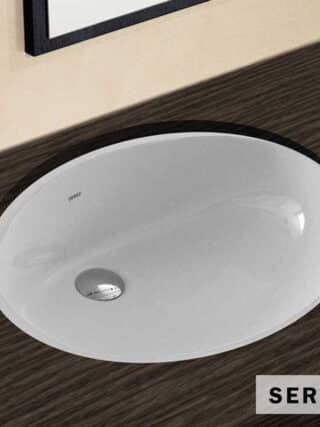Νιπτηρας Υποενθετος 58x43,5 Serel White