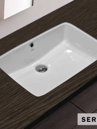 Νιπτηρας Υποενθετος 54x38 Serel White