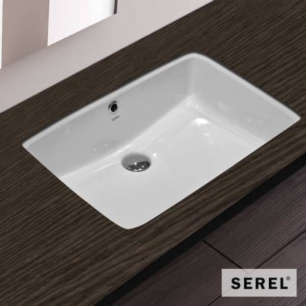 Νιπτηρας Υποενθετος 54x38 Serel White - Image 1