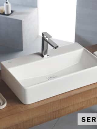 Νιπτηρας Tetra 60x42 (1 Οπή) Serel White