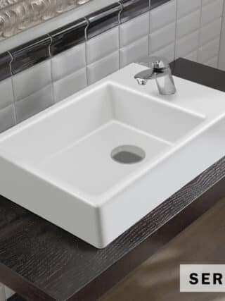Νιπτηρας Tetra 45x28 (1 Οπή) Serel White