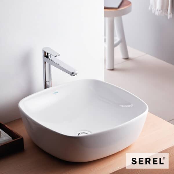 Νιπτηρας 46x46 Serel White - Image 1