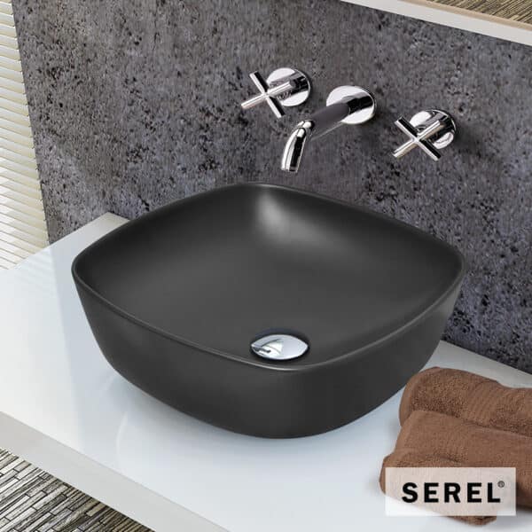 ΝΙΠΤΗΡΑΣ 46x46 SEREL BLACK MATT - Image 1