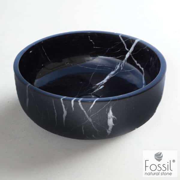 ΝΙΠΤΗΡΑΣ ΜΑΡΜΑΡΙΝΟΣ THALO Φ33 H.12.5 FOSSIL MARQUINA NERO - Image 1