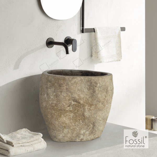 Νιπτηρας Πετρινος Bucket Φ40-50 H.35 Fossil - Image 1