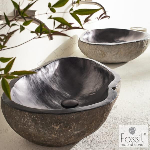 Νιπτηρας Πετρινος Riverstone Vero Φ50-60 H.15 Fossil - Image 1