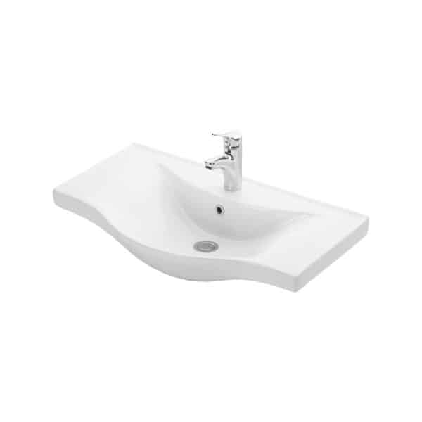 Νιπτήρας αναρτώμενος BASIC 7080 KARAG 80x45x17,5cm - Image 1