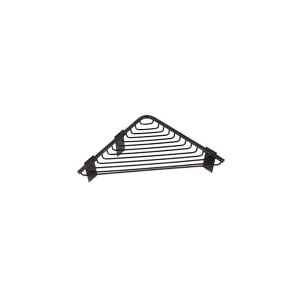 Καλάθι γωνιακό σχαρωτό RETI 9636 55 Μαύρο ματ KARAG 21x21x3cm - Image 1