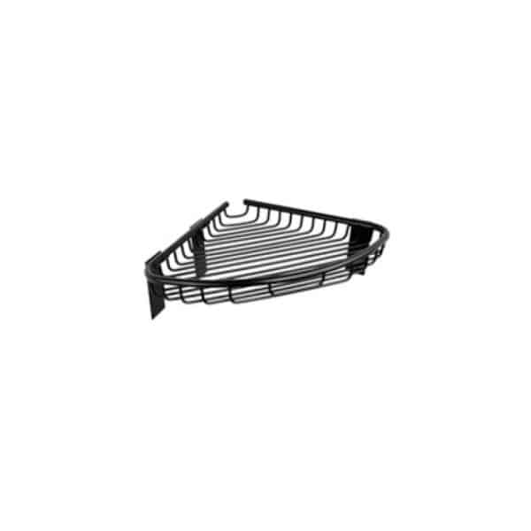 Καλάθι γωνιακό σχαρωτό RETI 9637 55 Μαύρο ματ KARAG 21x21x3cm - Image 1