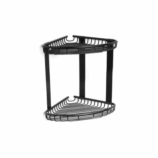 Καλάθι γωνιακό σχαρωτό RETI 963777 55 Μαύρο ματ KARAG 21x21x27cm - Image 1