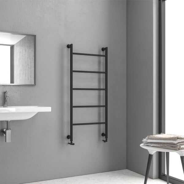 Θερμαντικό σώμα μπάνιου Black Matt DESIGN 6 1200 KARAG 9,3x56x120cm - Image 1