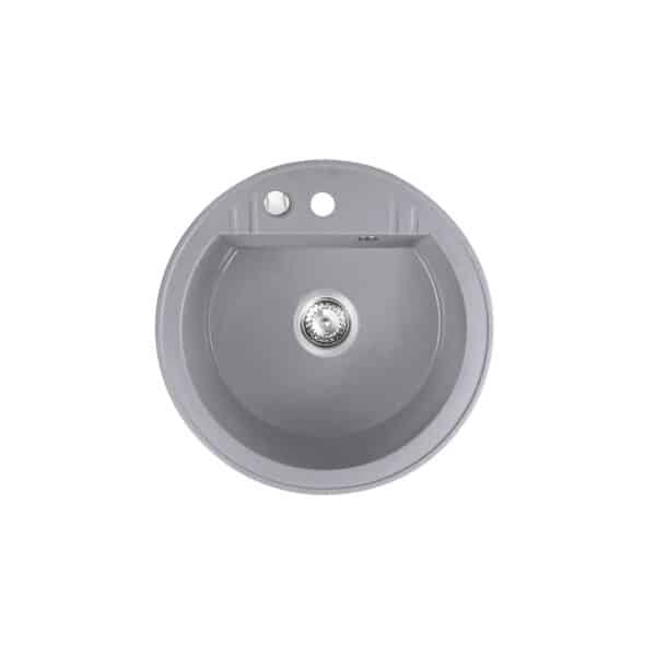 Νεροχύτης κουζίνας γκρι DRGM1/51GA FERRO Ø51cm - Image 1