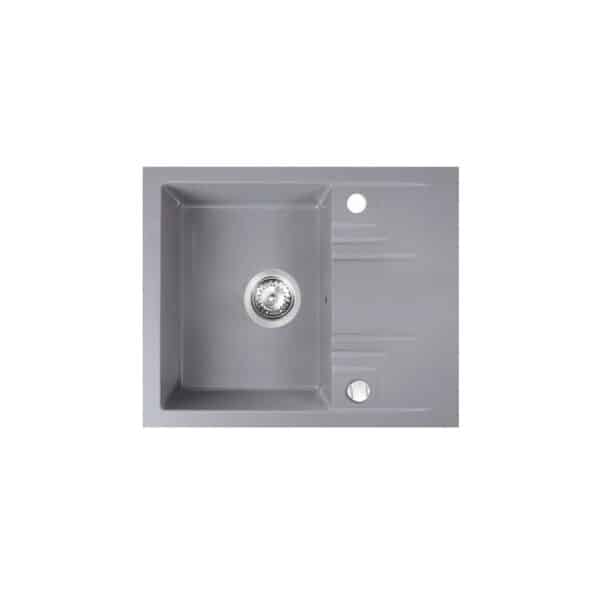Νεροχύτης κουζίνας γκρι DRGM48/58GA FERRO 58x48cm - Image 1