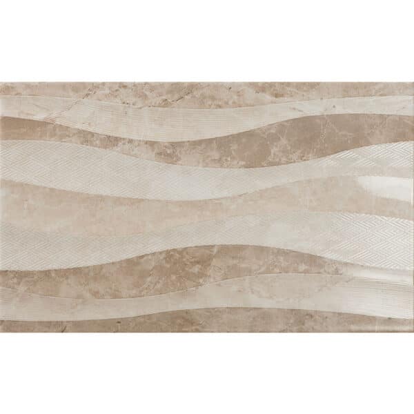 Πλακάκι Décor ELEGANZA Waves Taupe KARAG 33,3x55cm - Image 1