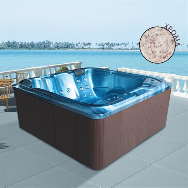 Σύστημα τζακούζι SPA εξωτερικού χώρου Beige M-3362 KARAG 220x210x90cm - Image 1