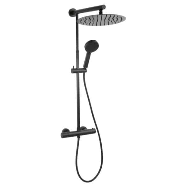 Θερμοστατική μπαταρία σταθερού ντους TREVI Black NP75-TRV7U-BL FERRO - Image 1