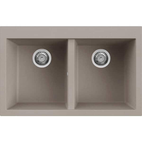 Νεροχύτης κουζίνας QUADRA 350 Tortora 43 ELLECI 79x50cm - Image 1