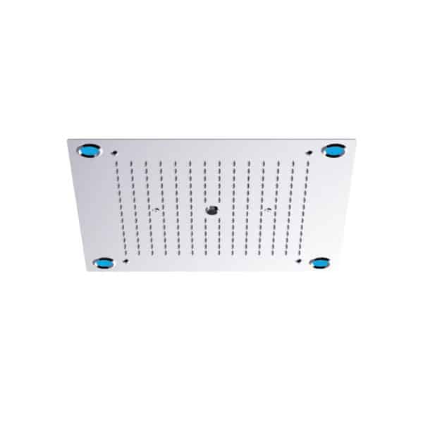 Κεφαλή ντους εντοιχισμού με φωτισμό LED T806 KARAG 50x50cm - Image 1