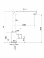 Μπαταρία Κουζίνας AQG Μαύρη Ματ (05COL500NG)