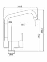 Μπαταρία Κουζίνας AQG Χρωμίου (05TIL550CR)