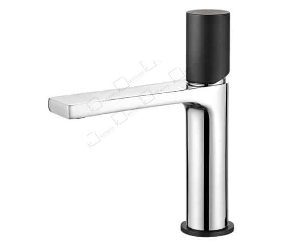 Μπαταρία Μπάνιου AQG TUBE Χρώμιο/μαύρο ματ (01TUB100NC) - Image 1