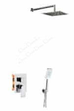 Κιτ εντοιχισμού ντους AQG ALPHA – EC216 Χρωμίου (19ALPEC21602)