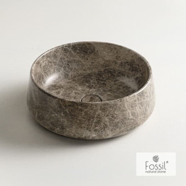 Νιπτήρας μαρμάρινος φ42 h14 fossil emperador pale - Image 1