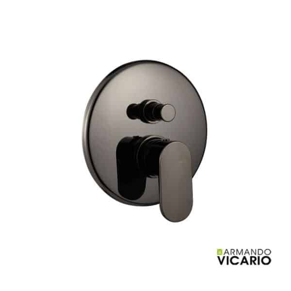 Μίκτης εντοιχιζόμενος με εκτροπεα slim vicario black chrome - Image 1