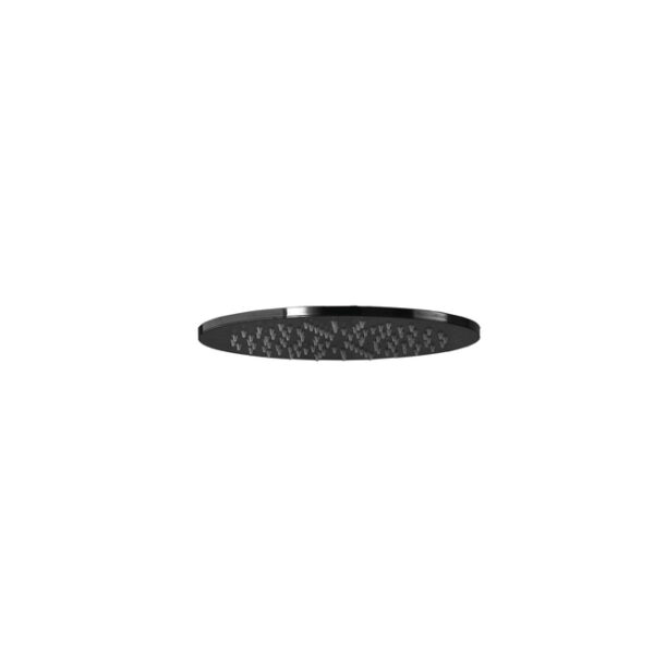Κεφαλή ντουζ στρογγυλη φ22,5 εκ Black brushed - Image 1